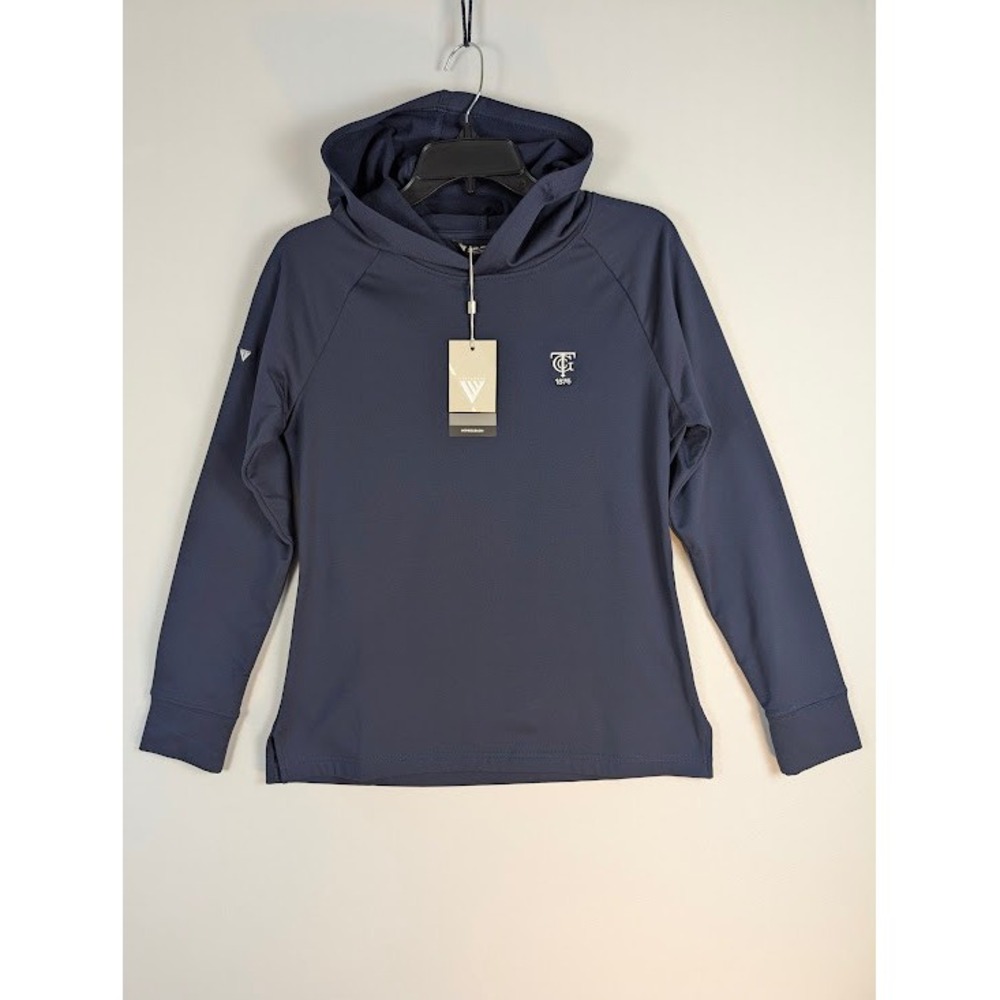 Levelwear Toronto Golf Club Hoodie Womens S Navy Blue White Embroidered Logo